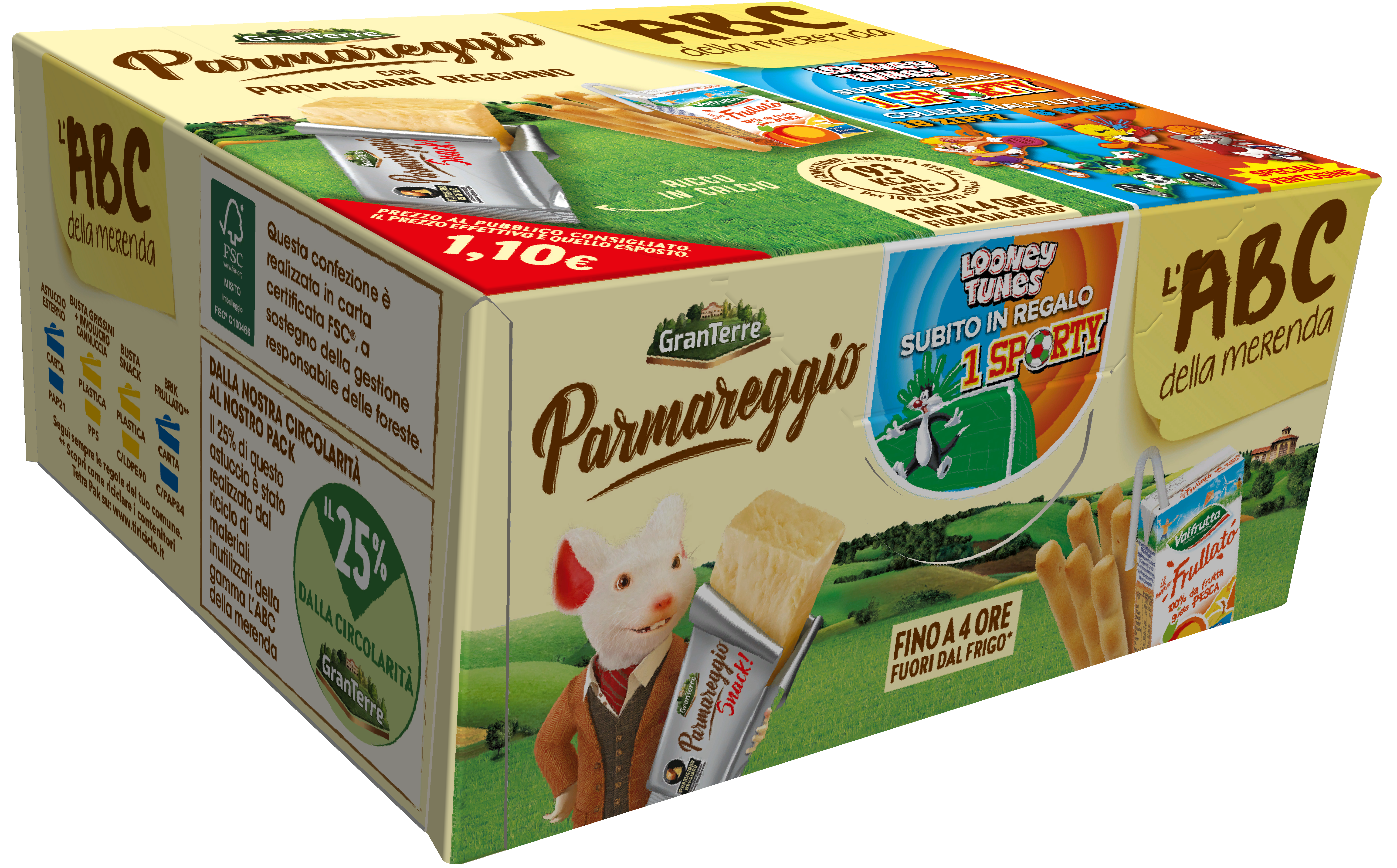 Parmareggio by Granterre, close-loop, made with own carton for recycling
